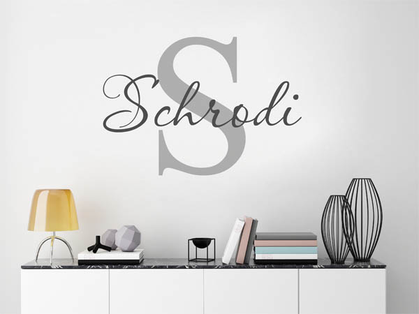 Wandtattoo Schrodi Nachname