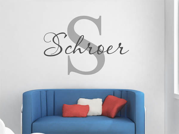 Wandtattoo Schroer Nachname