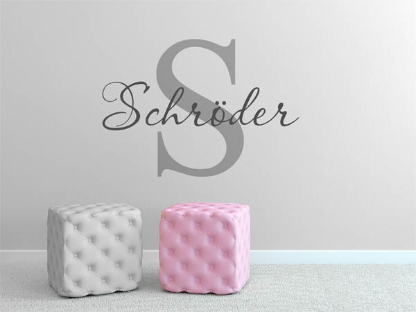 Wandtattoo Schröder Nachname