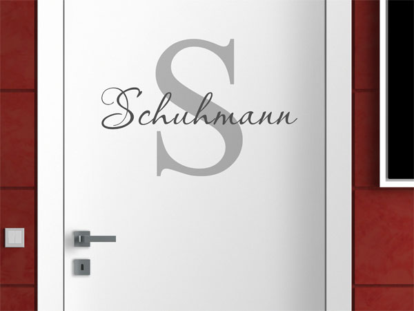 Wandtattoo Schuhmann Nachname
