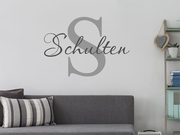 Wandtattoo Schulten Nachname