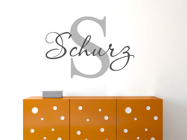Wandtattoo Schurz Nachname