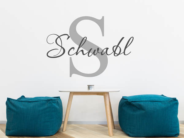 Wandtattoo Schwabl Nachname