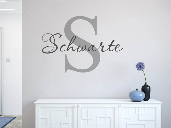 Wandtattoo Schwarte Nachname