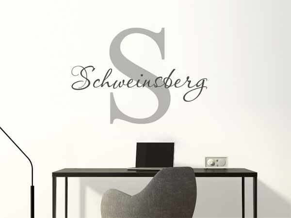 Wandtattoo Schweinsberg Nachname