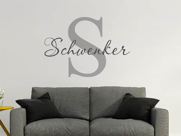 Wandtattoo Schwenker Nachname