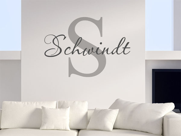 Wandtattoo Schwindt Nachname