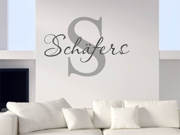 Wandtattoo Schäfers Nachname