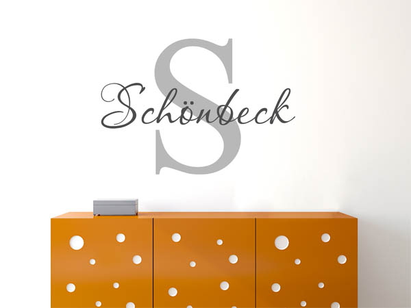 Wandtattoo Schönbeck Nachname