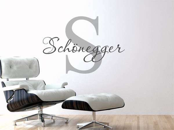 Wandtattoo Schönegger Nachname