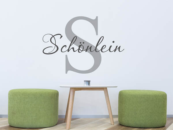 Wandtattoo Schönlein Nachname