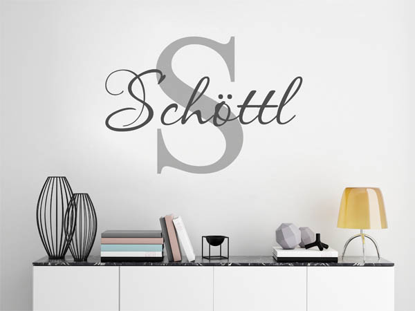 Wandtattoo Schöttl Nachname