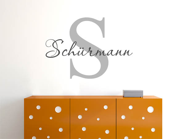 Wandtattoo Schürmann Nachname
