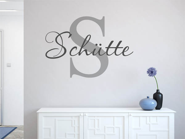 Wandtattoo Schütte Nachname