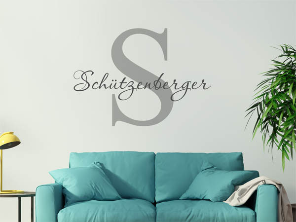 Wandtattoo Schützenberger Nachname