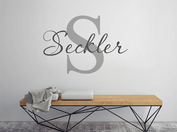 Wandtattoo Seckler Nachname