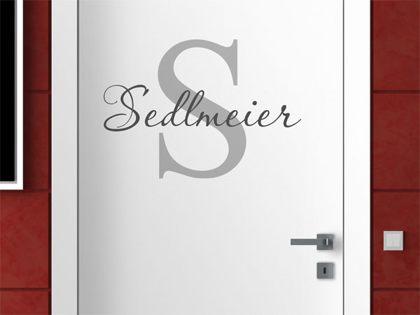Wandtattoo Sedlmeier Nachname