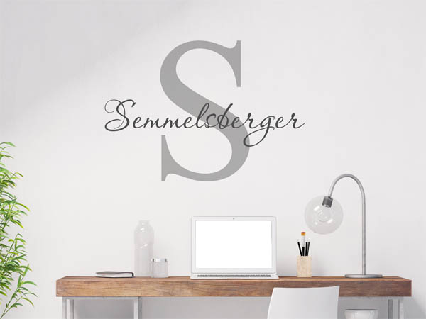Wandtattoo Semmelsberger Nachname