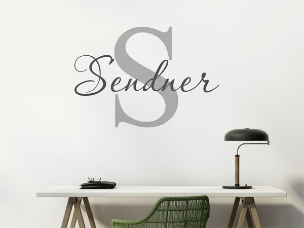 Wandtattoo Sendner Nachname