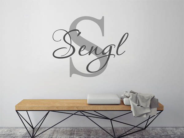 Wandtattoo Sengl Nachname