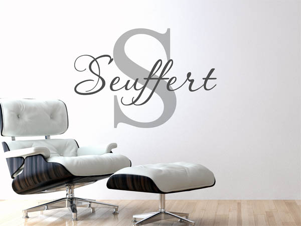 Wandtattoo Seuffert Nachname