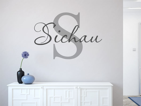 Wandtattoo Sichau Nachname