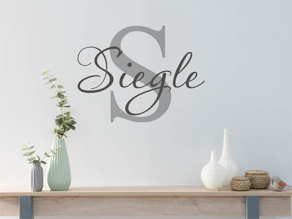 Wandtattoo Siegle Nachname