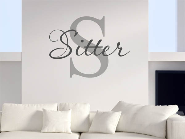 Wandtattoo Sitter Nachname