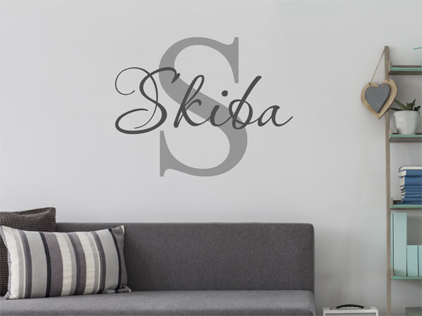 Wandtattoo Skiba Nachname