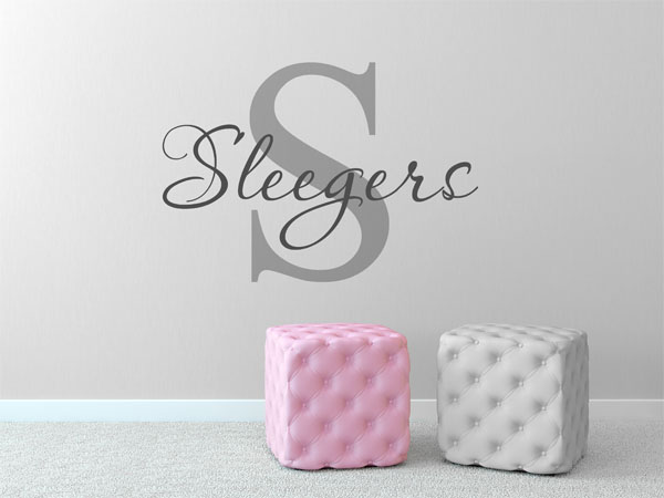 Wandtattoo Sleegers Nachname
