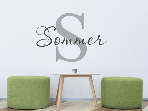 Wandtattoo Sommer Nachname