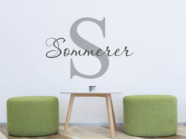 Wandtattoo Sommerer Nachname