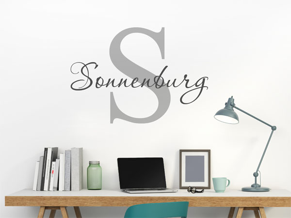 Wandtattoo Sonnenburg Nachname