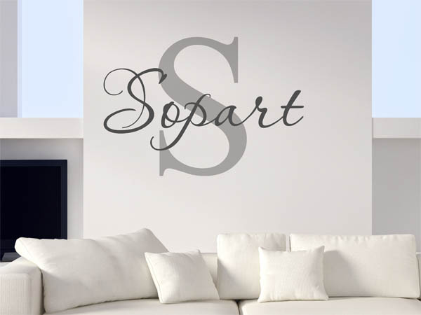 Wandtattoo Sopart Nachname