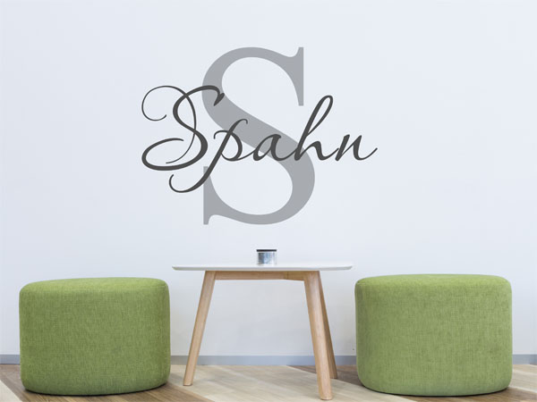 Wandtattoo Spahn Nachname