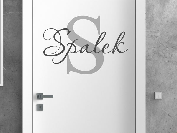 Wandtattoo Spalek Nachname
