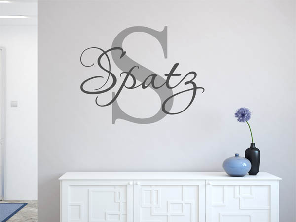 Wandtattoo Spatz Nachname