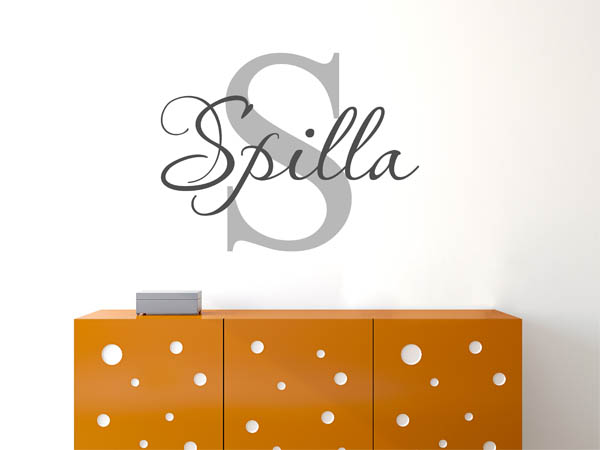 Wandtattoo Spilla Nachname