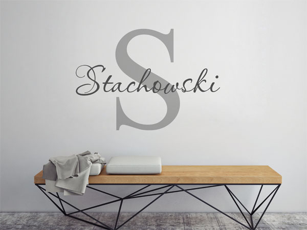 Wandtattoo Stachowski Nachname
