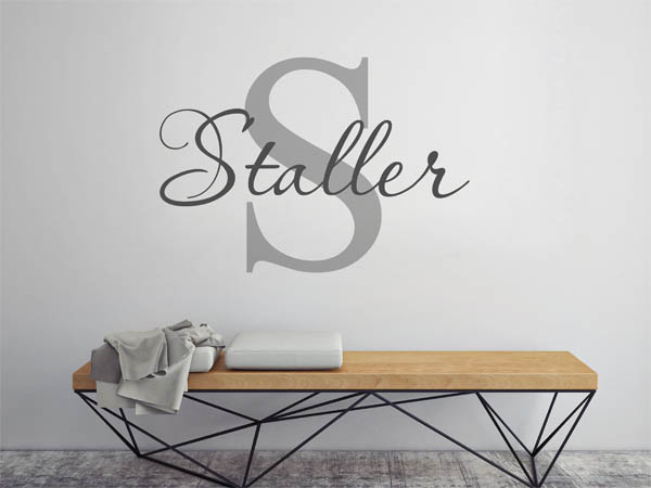 Wandtattoo Staller Nachname