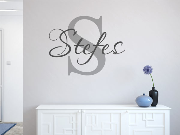 Wandtattoo Stefes Nachname
