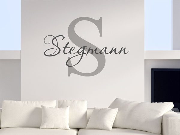 Wandtattoo Stegmann Nachname