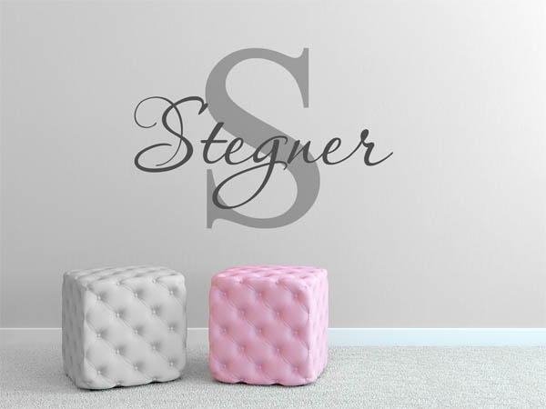 Wandtattoo Stegner Nachname