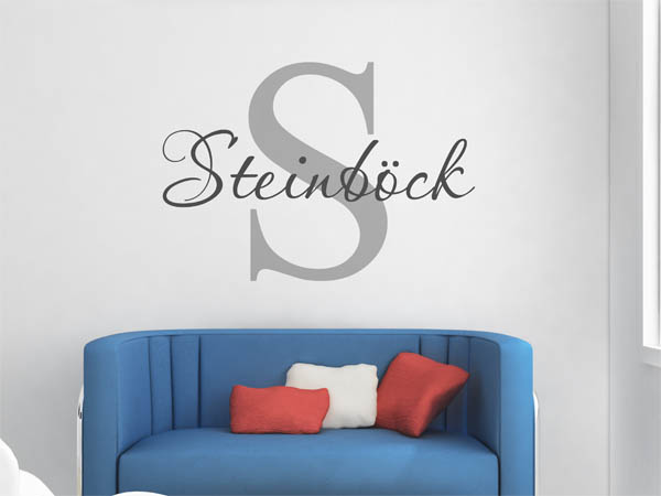 Wandtattoo Steinböck Nachname