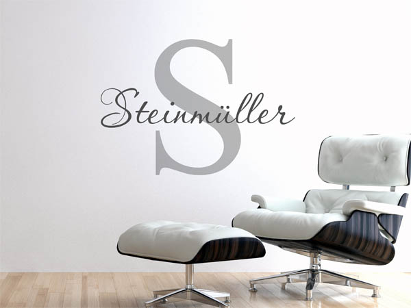 Wandtattoo Steinmüller Nachname