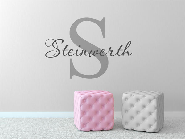 Wandtattoo Steinwerth Nachname