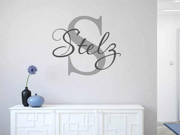 Wandtattoo Stelz Nachname