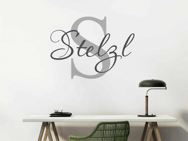 Wandtattoo Stelzl Nachname