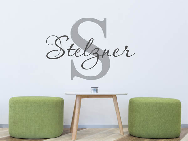 Wandtattoo Stelzner Nachname