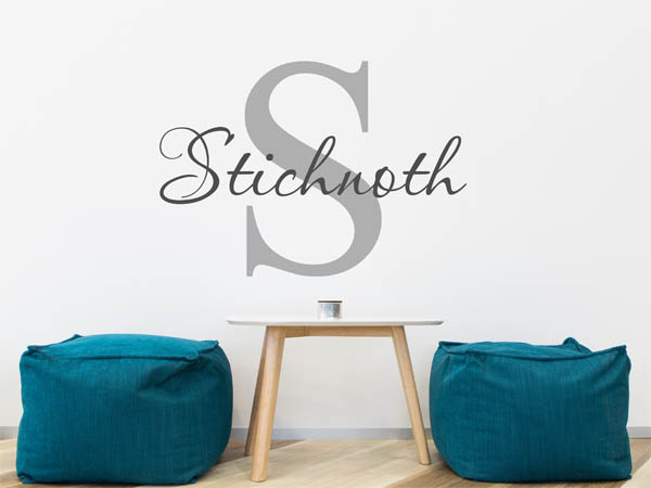 Wandtattoo Stichnoth Nachname